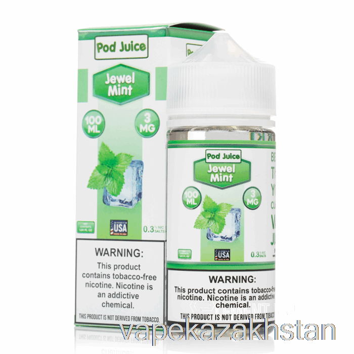 Vape Kazakhstan Jewel Mint - Pod Juice - 100mL 12mg